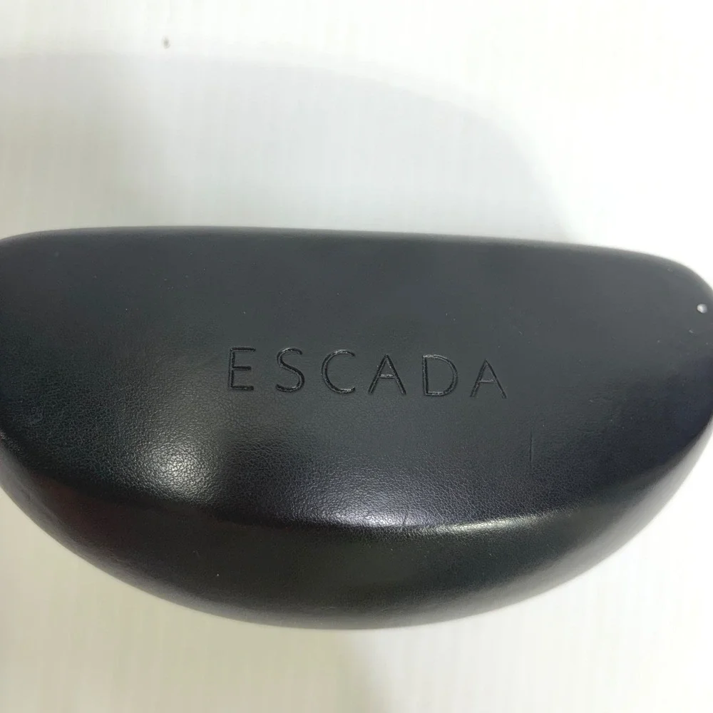 Escada SESB16S Womens Sunglasses Navy Blue Gold Rhinestone Italy 57-17-140